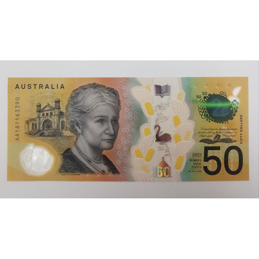 FIRST PREFIX - Aus. L/F $50 Note