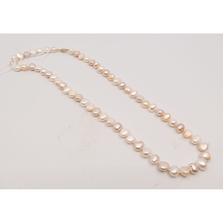 14K Baroque Pearl Necklace- 24''- pearl 9 to 13mm