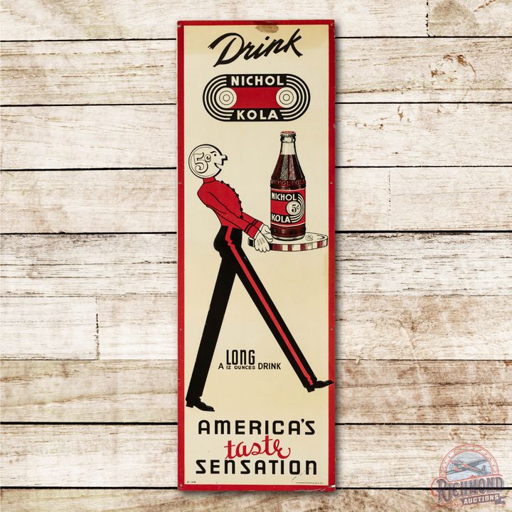 Drink Nichol Kola "America's Taste Sensation" Metal Sign TAC 9