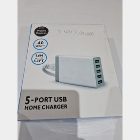 5-PORT USB HOME CHARGER 40 WATT 5.3FT(1.6M) - 51615/4533