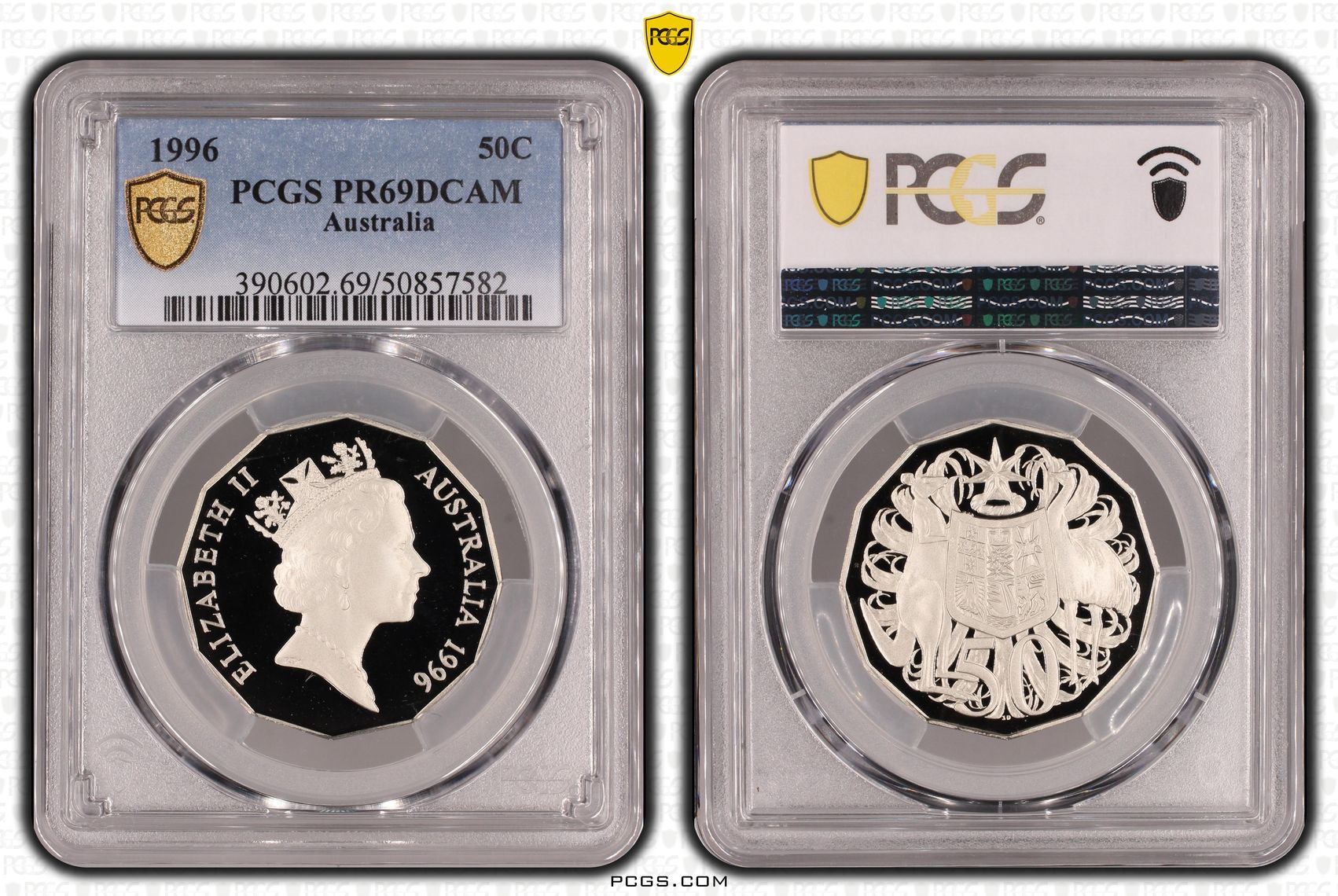 Fifty Cent, 1996, PCGS PR69DCAM