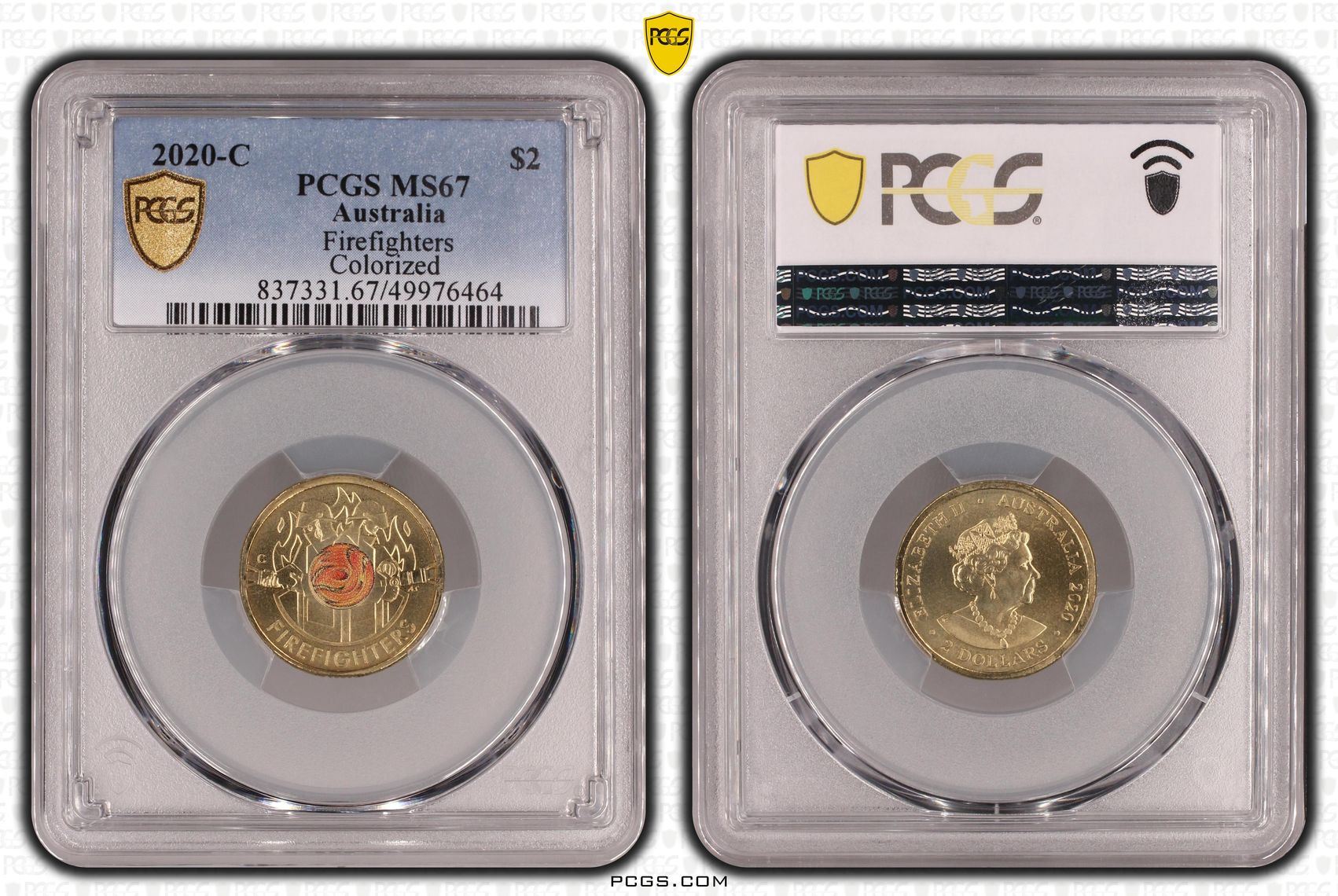 Firefighters Colorized, Two Dollar, 2020-C, PCGS MS67