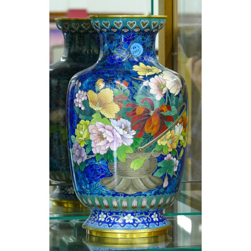 Chinese Cloisonne Vase 12''