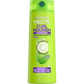GARNIER FRUCTIS CURL NOURISH SULFATE FREE MOISTURIZING SHAMPOO, 12.5 FL OZ, 1 COUNT (PACKAGING MAY VARY)