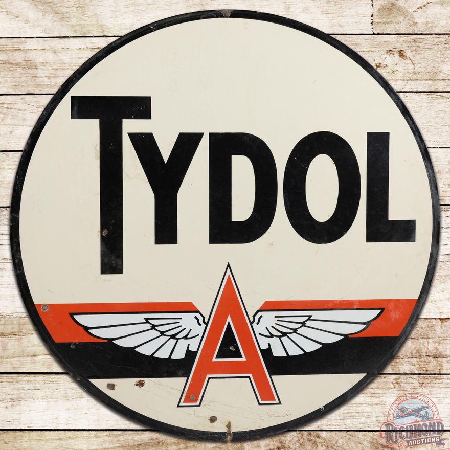 48" Tydol w/ Flying A Logo DSP Sign - 8.25 & 7.9