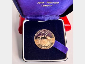 1973 BAHAMA'S PROOF GOLD 50 DOLLAR