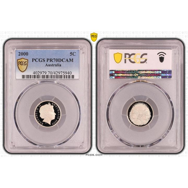 Elizabeth II, Five Cent, PR70DCAM , 2000 PCGS POP - 62/0