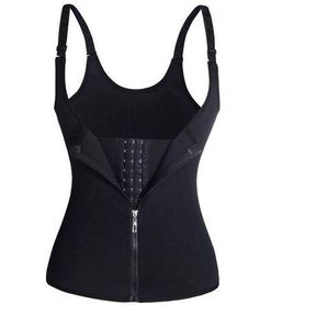 Adjustable Shoulder Strap Body Waist Cincher Vest Black L Women |