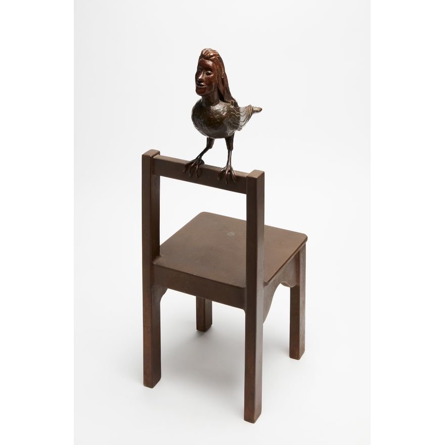 Bronwynne Cornish 'Untitled - bird over chair'