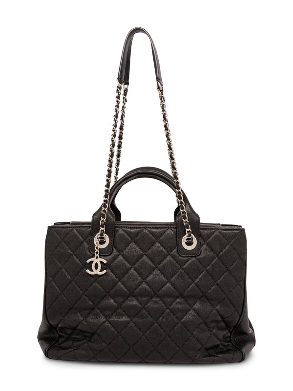 Chanel Black Quilted Caviar Tote, 2018 