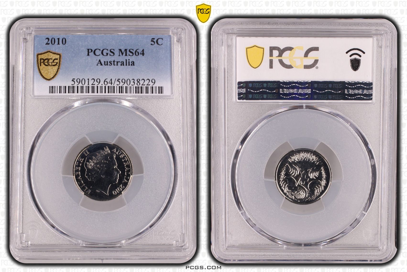 Five Cent, 2010, PCGS MS64