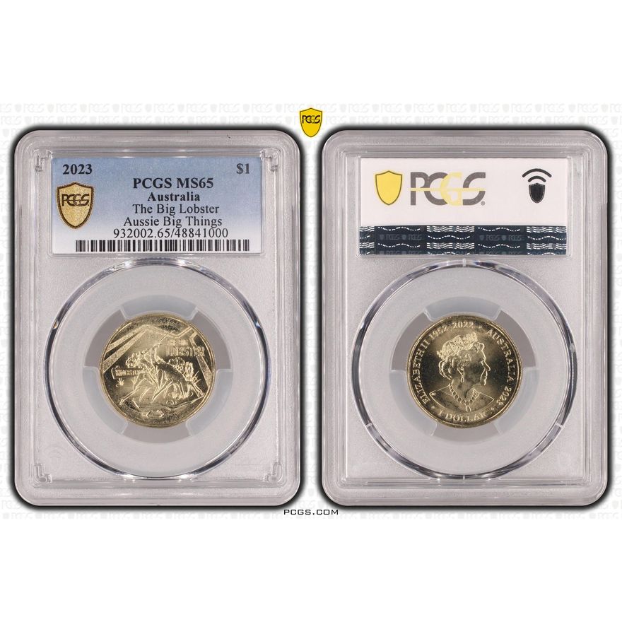 The Big Lobster Aussie Big Things, One Dollar, 2023, PCGS MS65