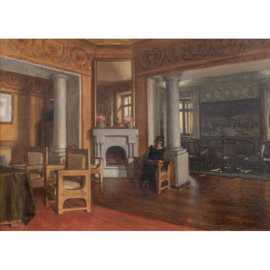 Stanisław Sawiczewski | Popołudnie w dworku, 1923 r.