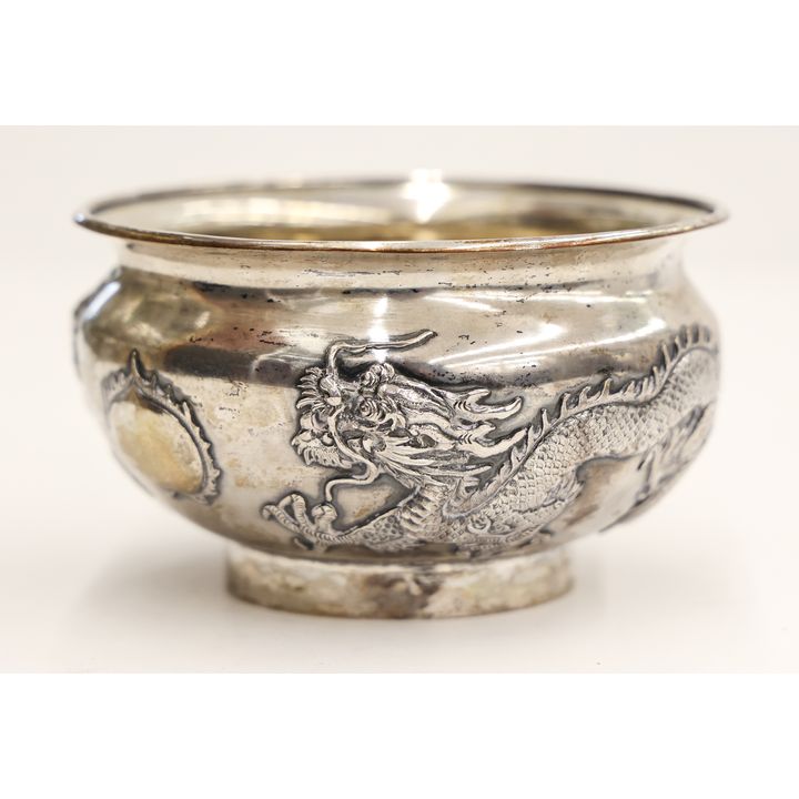 Antique Chinese Luen Wo Export Silver Bowl