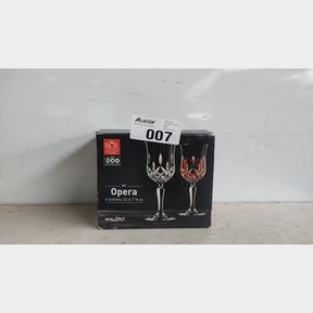 RCR - OPERA CRYSTAL RED WINE GOBLET GLASSES - 230ML - SET OF 5