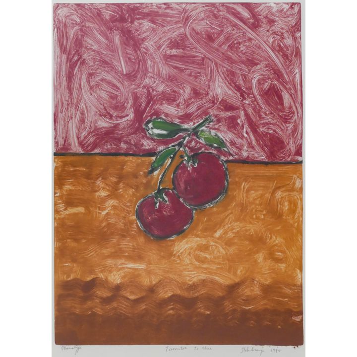 Italo Scanga ''Tomatoes'' 1990 Monotype