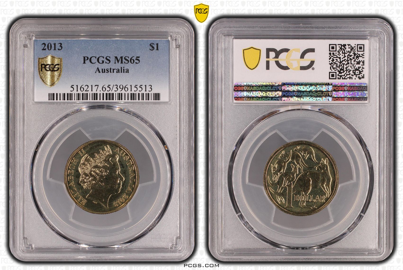 Elizabeth II, One Dollar, 2013, PCGS MS65