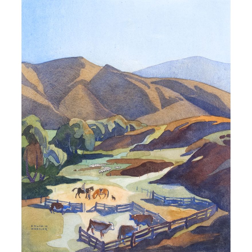 Colin Wheeler ‘Early Morning Muster, Nokomai Station’