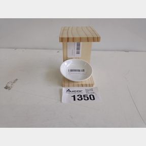 PINE HANDMADE WAX BURNER (CERAMIC PLATE INCLUDED)