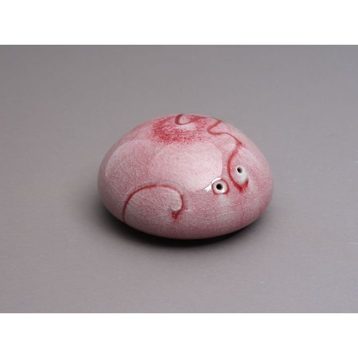 Aimée McLeod - Small red flambé glazed paperweight