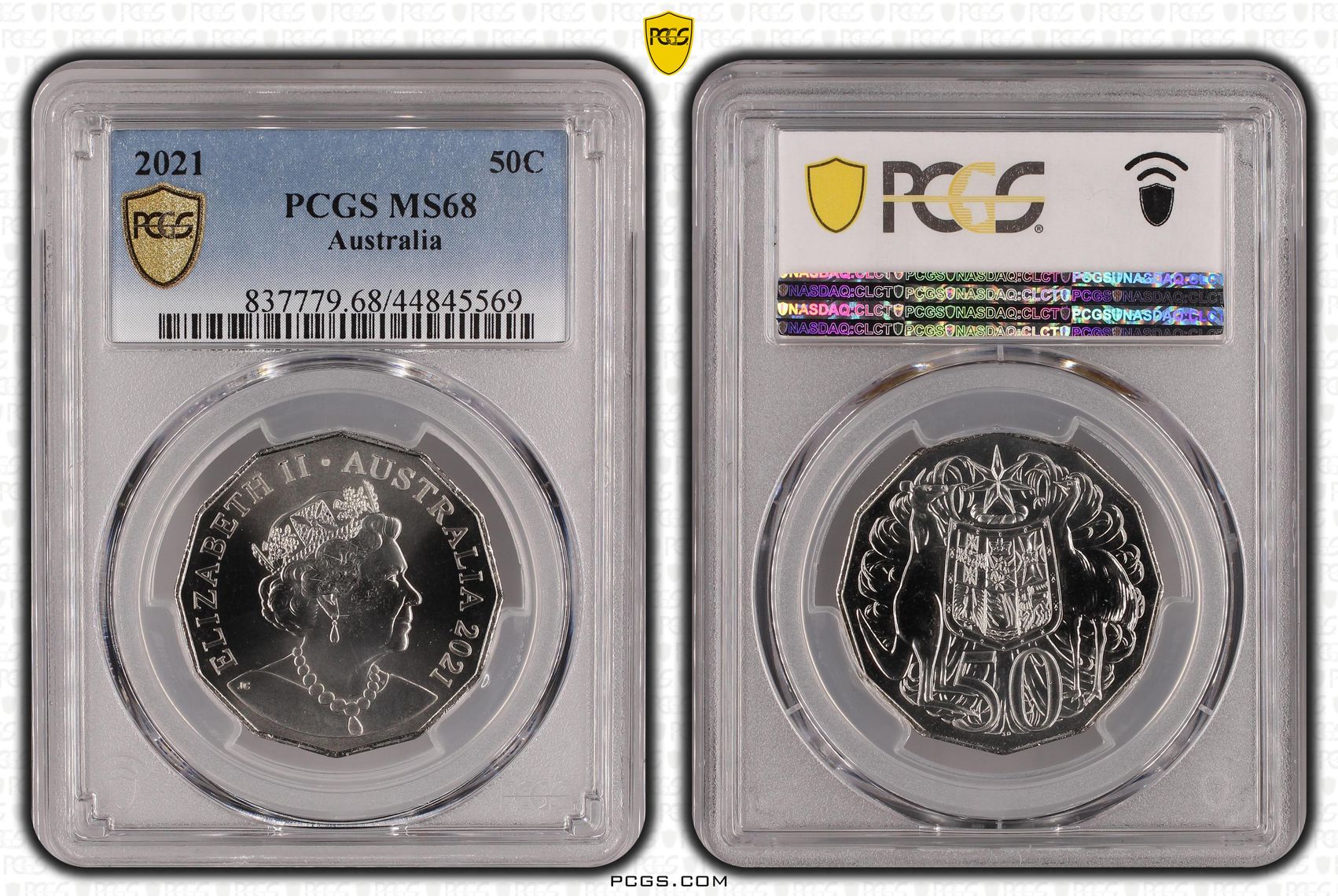 , Fifty Cent, 2021, PCGS MS68