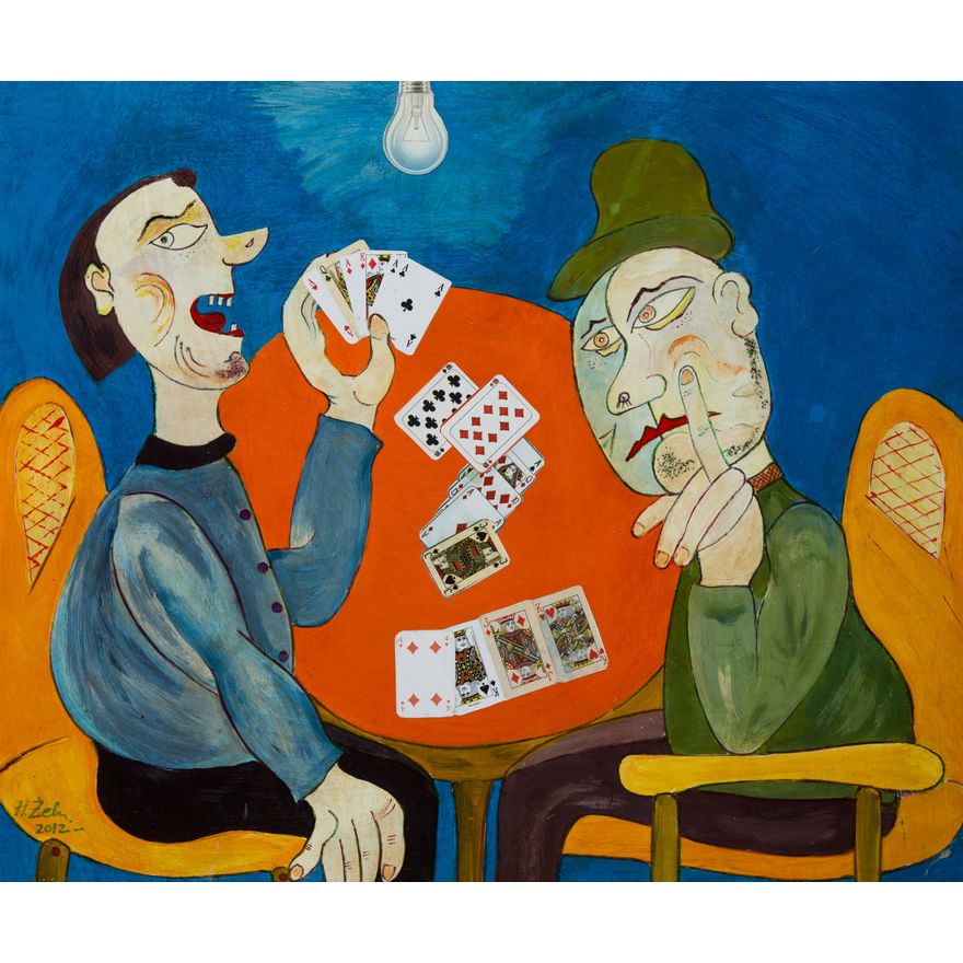 Henryk Żelaśkiewicz | Grający w karty, 2012 r.