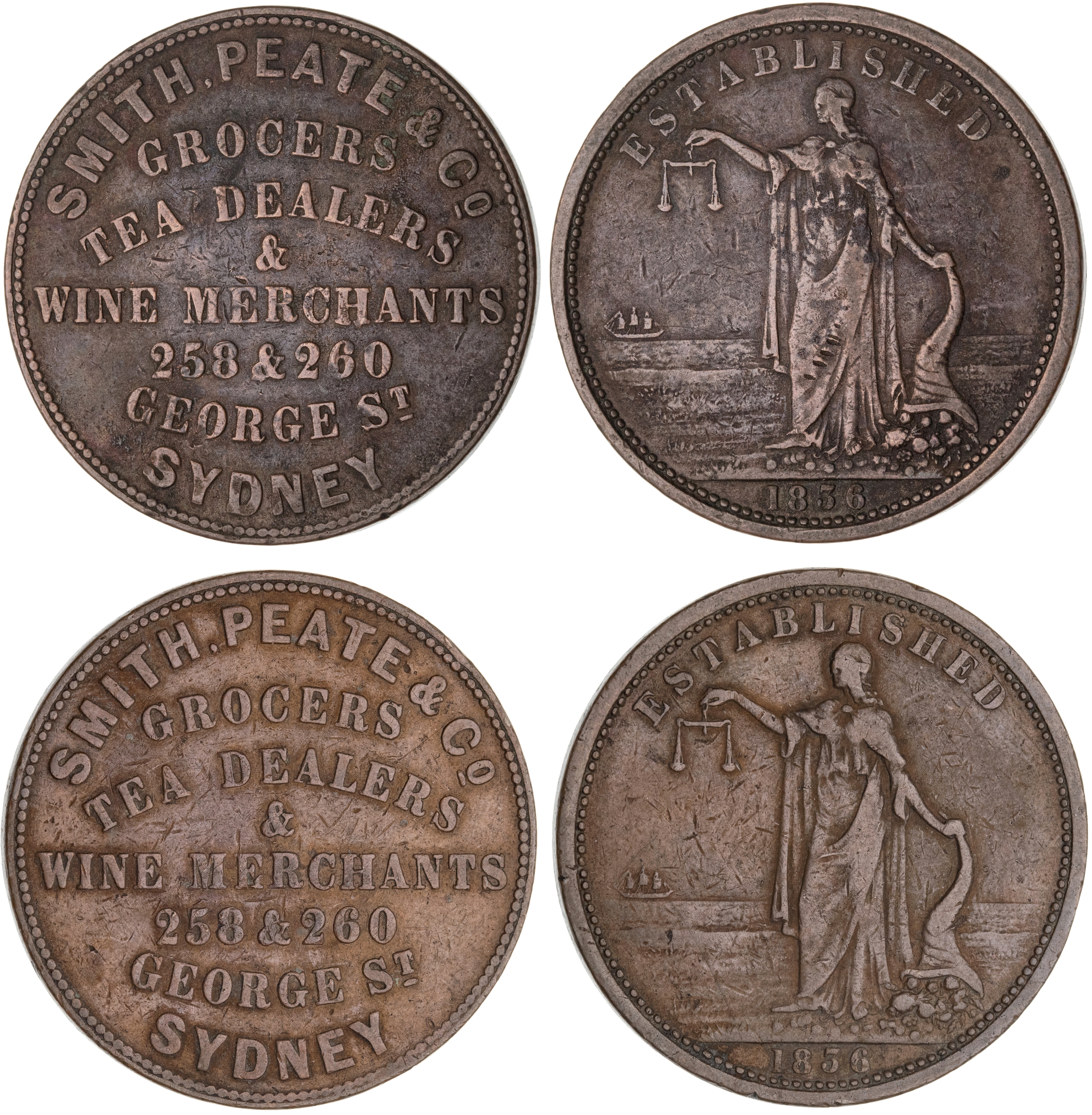 Sydney, NSW, Penny, 1856, aVF