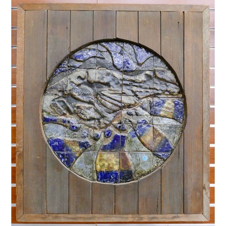 Jack Ferrell''Blue Mountain'' Studio Pottery Round Plaque