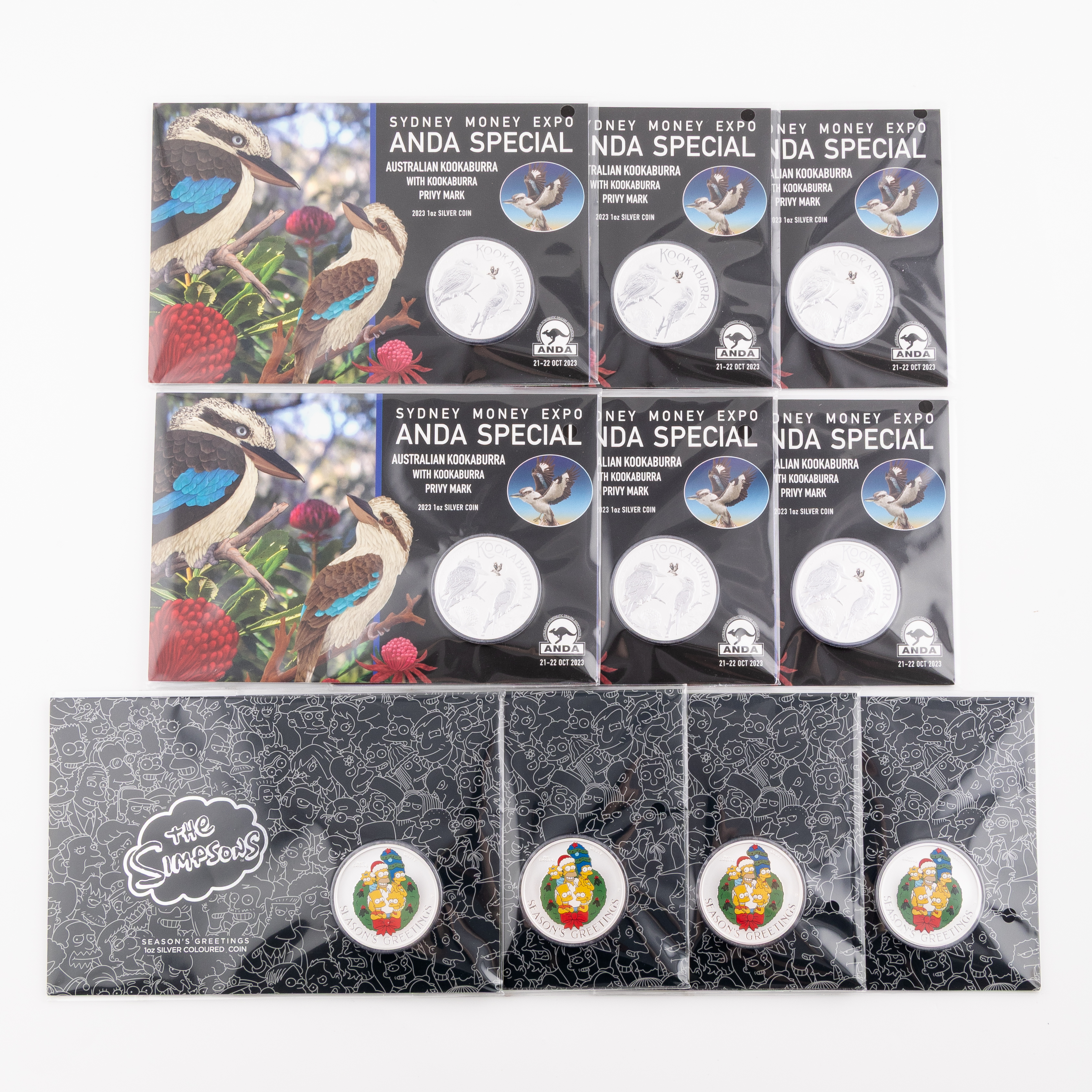 Elizabeth II, Perth Mint - The Simpsons & Kookaburra, One Dollar, 2022 - 2023, UNC