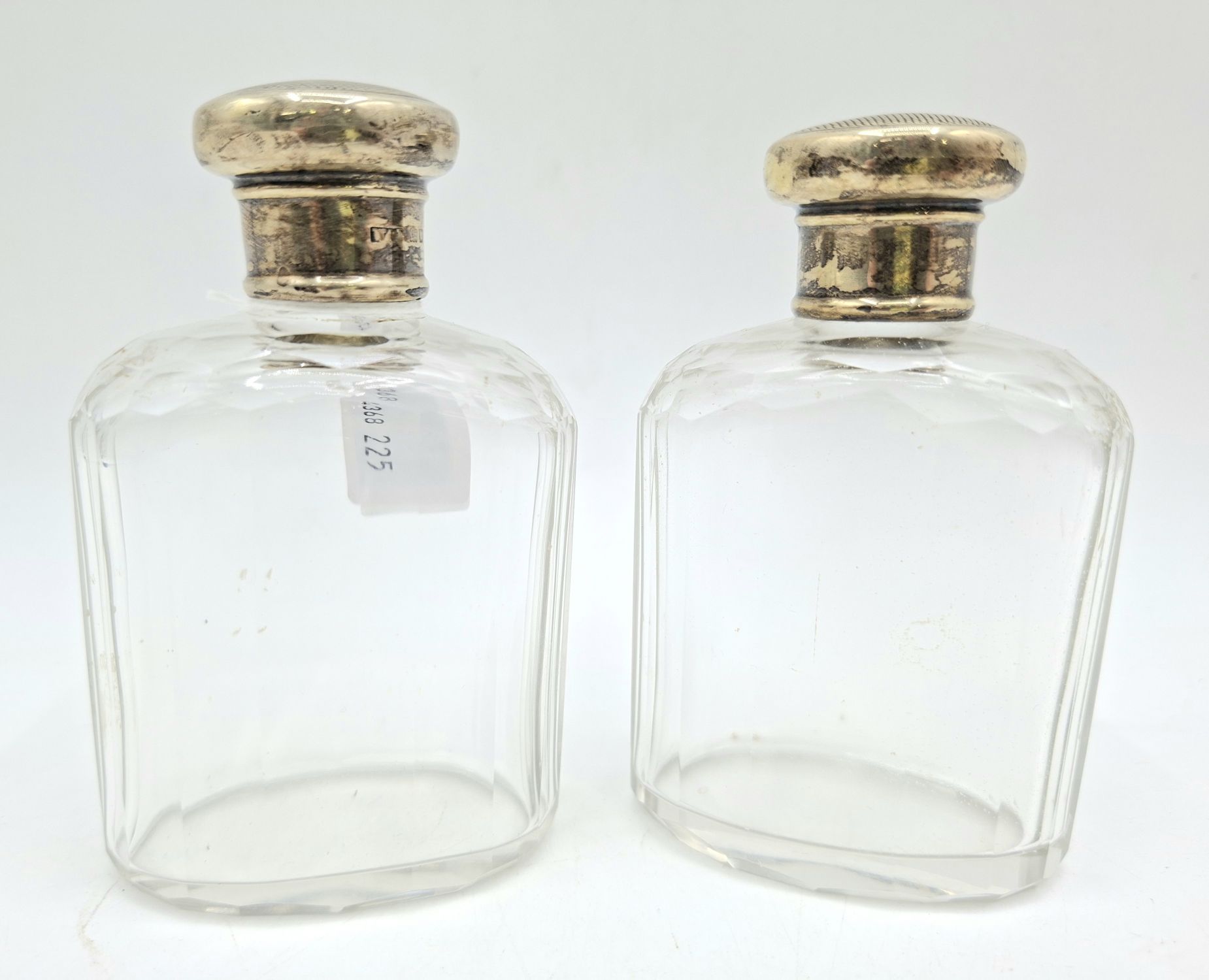 183 · A PAIR OF EDWARDIAN PERFUME BOTTLES