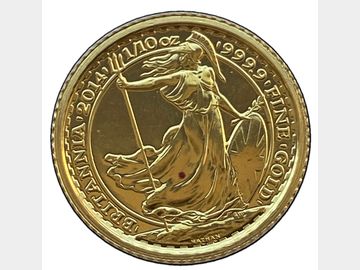 2014 ELIZABETH II 1/10th GOLD BRITANNIA COIN