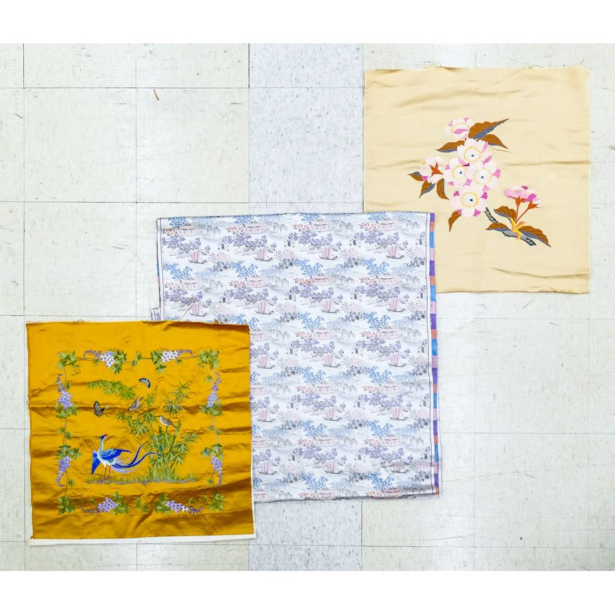 3pc Chinese Republic Silk Textiles