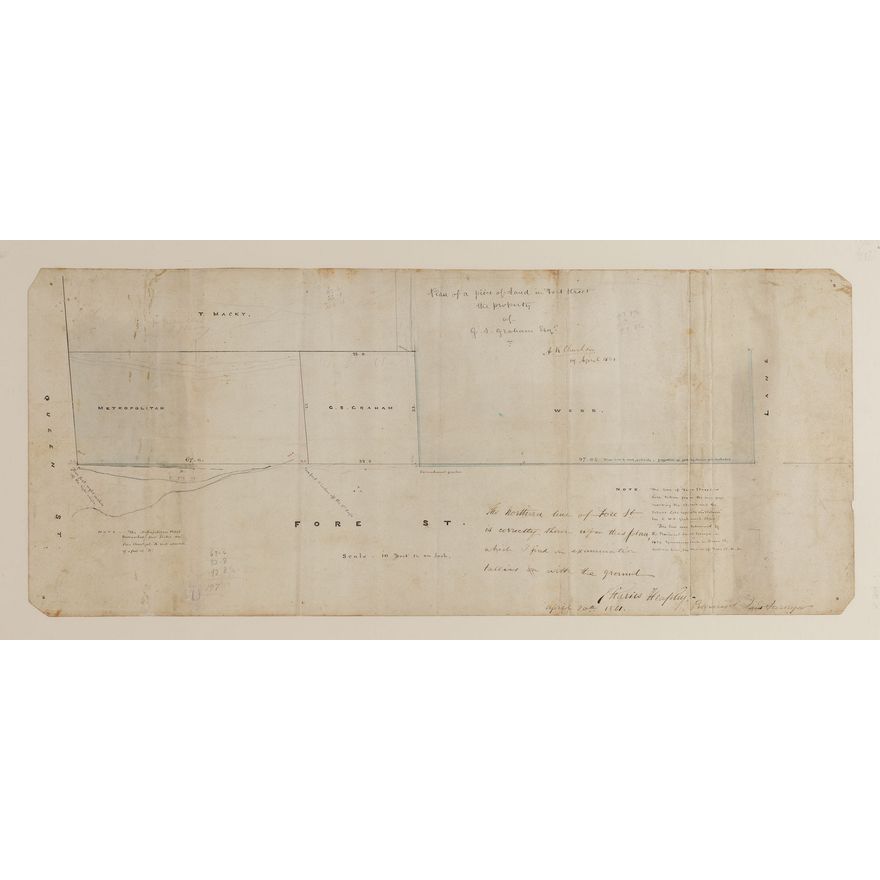 Charles Heaphy 'Plan of Fort St, Auckland'