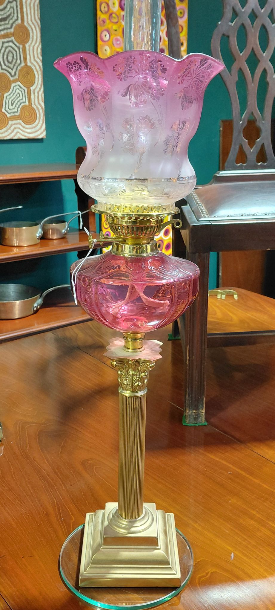 Victorian Oil Parlour Lamp