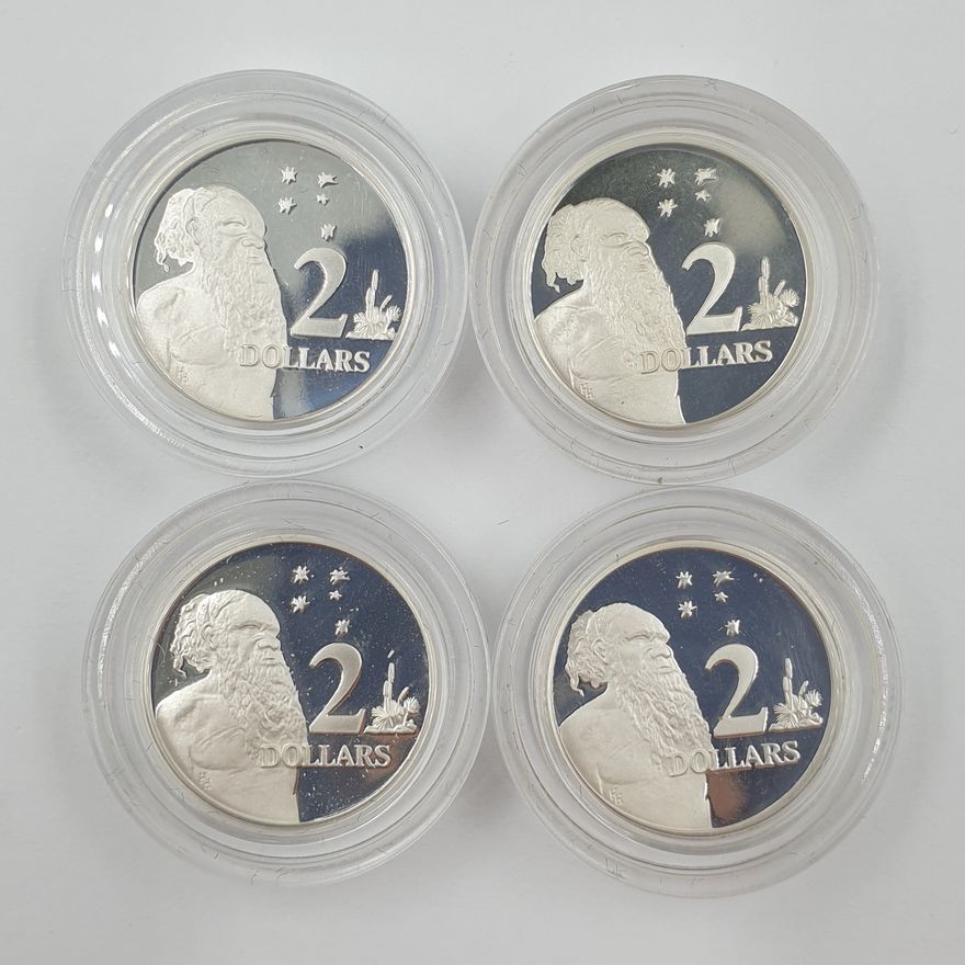Silver Proof $2 Coins (x4)