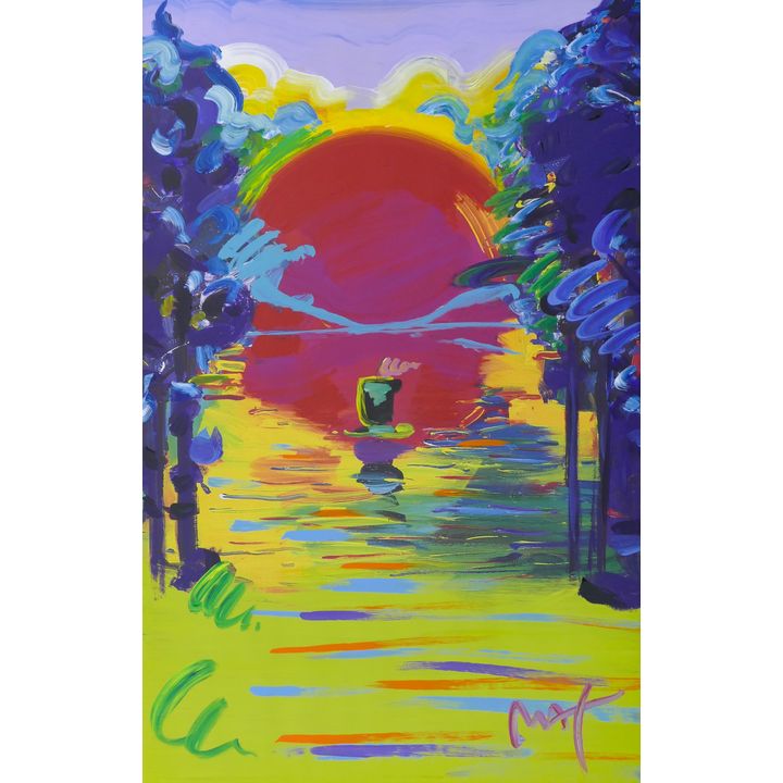 Peter Max ''Better World'' 2007 Acrylic