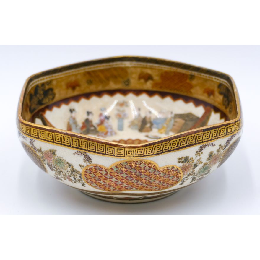 Fine Kozan Japanese Satsuma Bowl 6''
