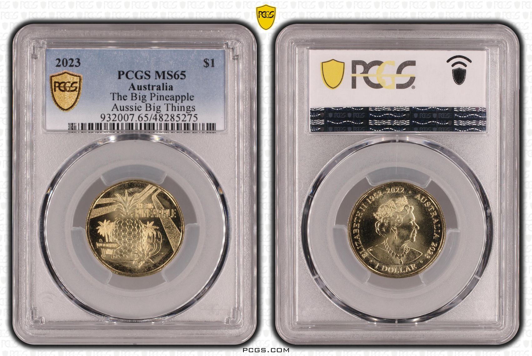 The Big Pineapple Aussie Big Things, One Dollar, 2023, PCGS MS65