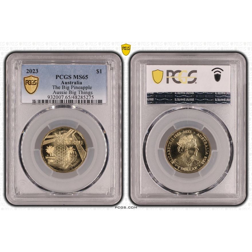 The Big Pineapple Aussie Big Things, One Dollar, 2023, PCGS MS65