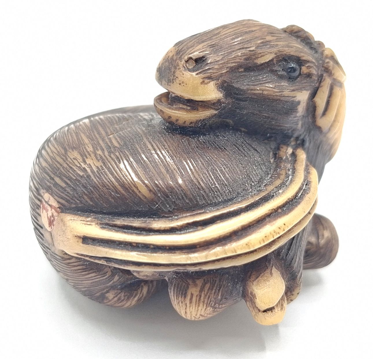 74 · JAPANESE YAWA NUT NETSUKE