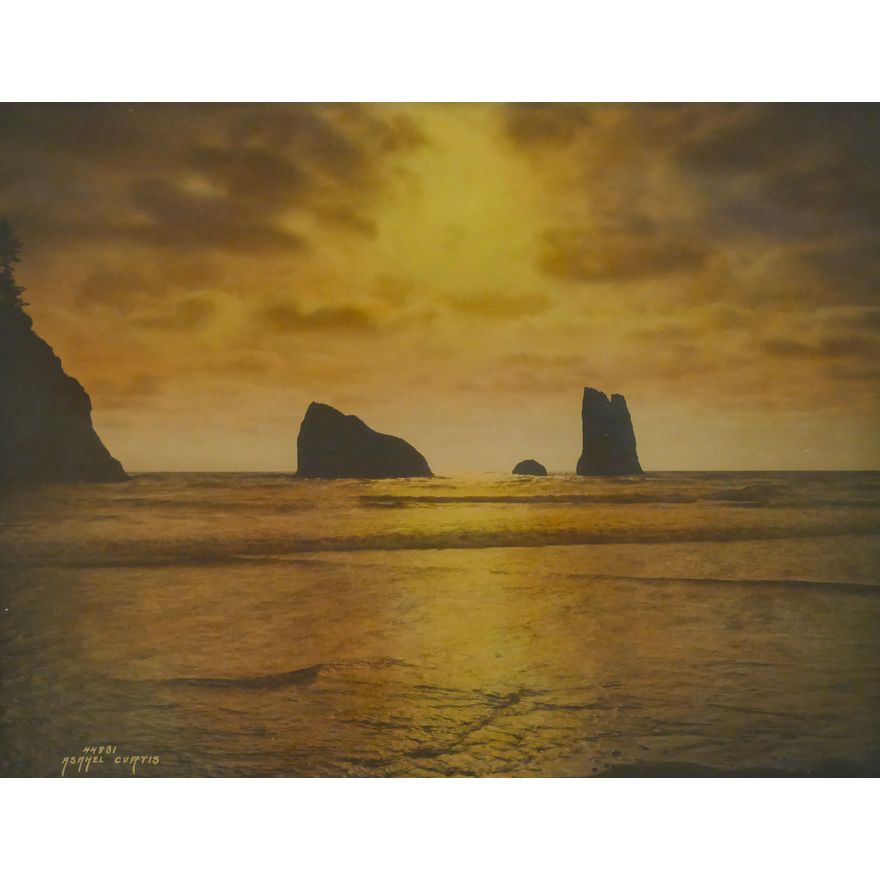 Asahel Curtis ''The Needle'' (Olympic Peninsula) 1910 Tinted Orotone