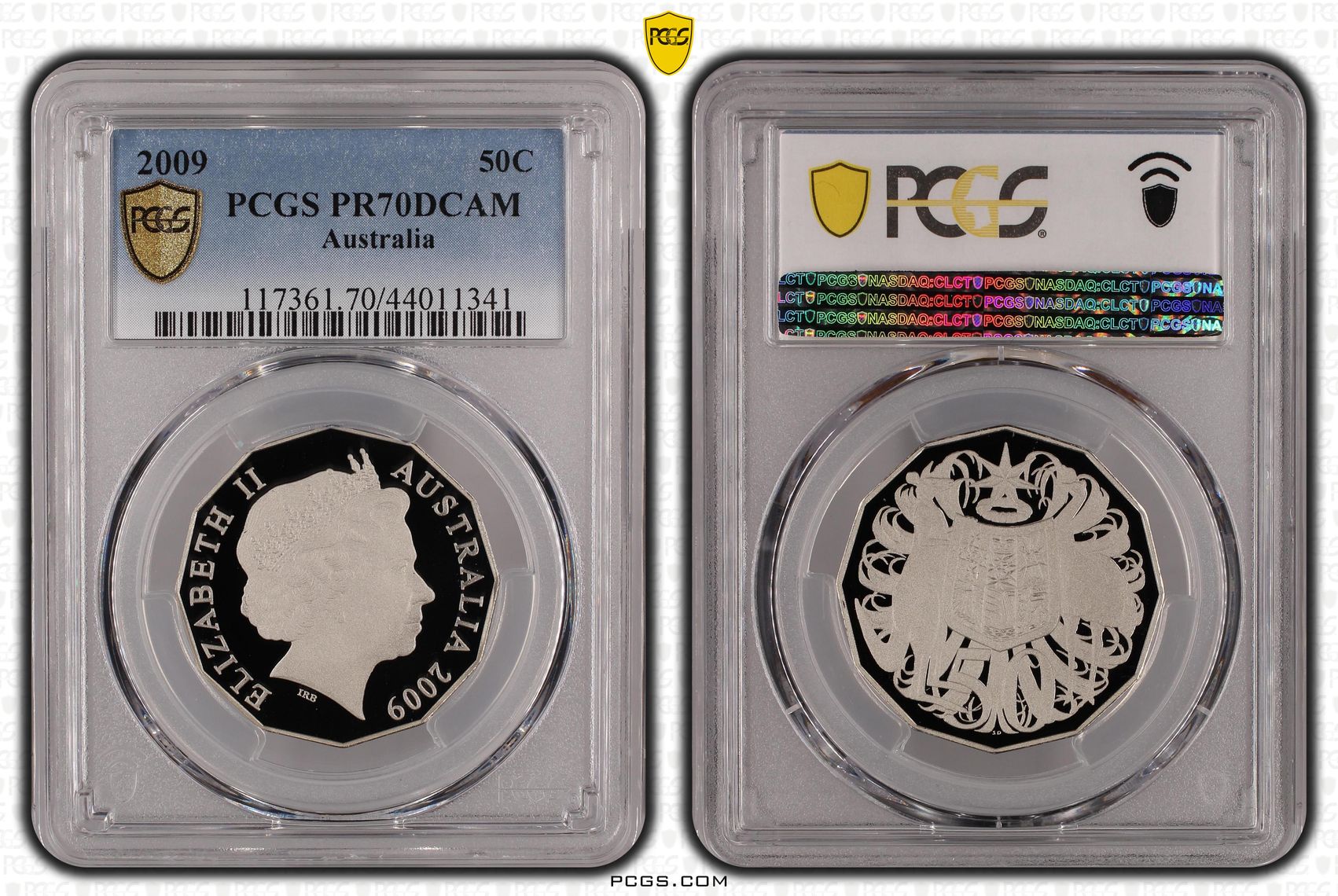 2009 Australia Fifty Cent, 50c PCGS - PR70DCAM POP 25/0 -341