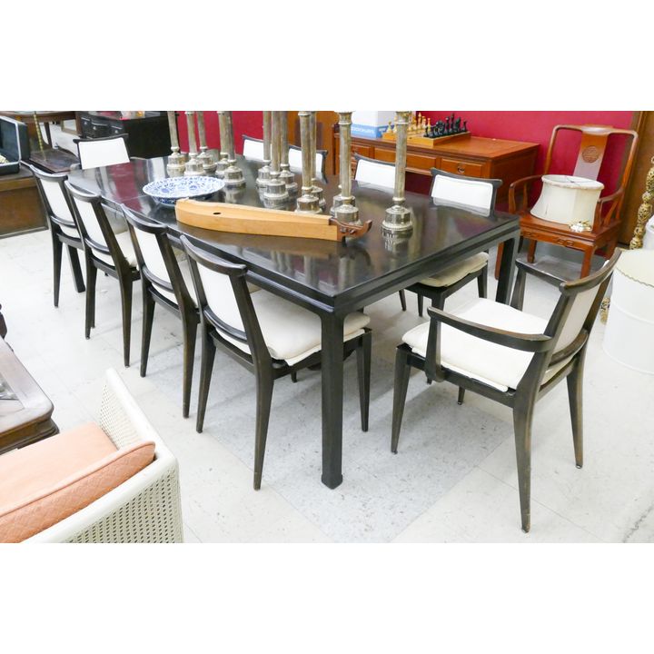 Edward Wormley for Dunbar Dining Set Table with 2 Leaves