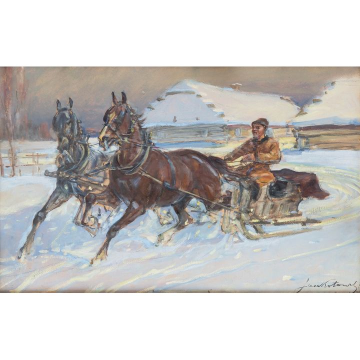 Jan Erazm Kotowski | Pędzące sanie
