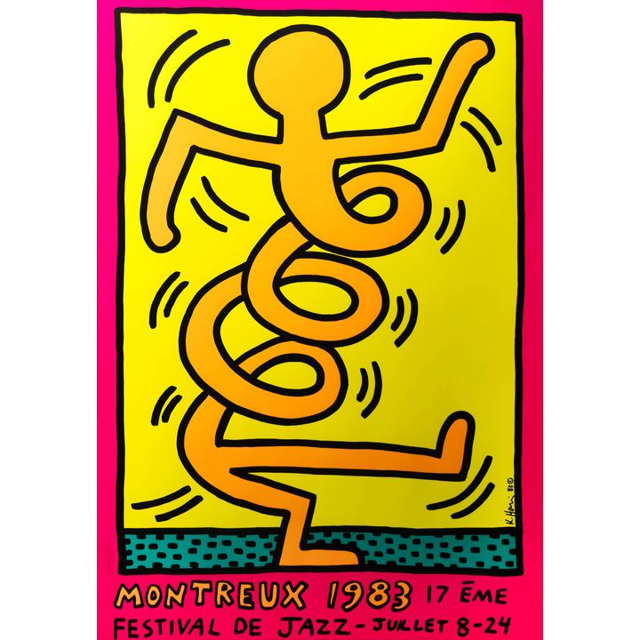 Keith Haring 'Montreaux Jazz Festival Poster '83'