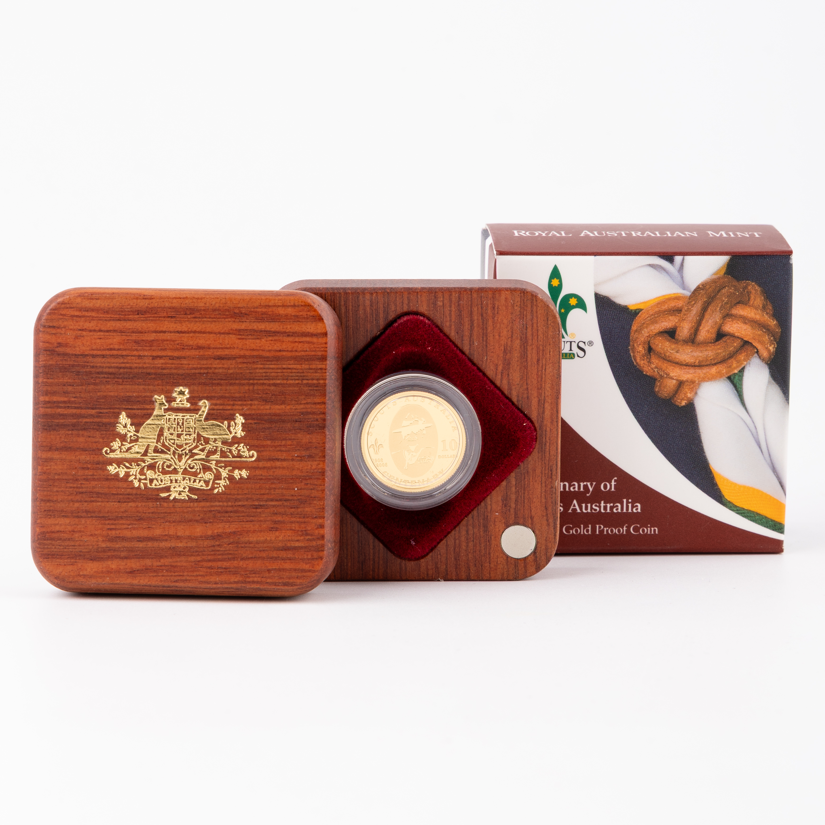 Elizabeth II, RAM - Centenary of Scouts Australia, Ten Dollars, 2008, FDC