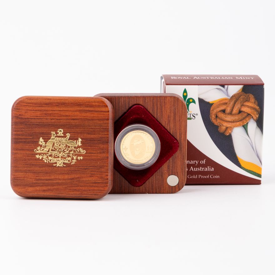 Elizabeth II, RAM - Centenary of Scouts Australia, Ten Dollars, 2008,  FDC