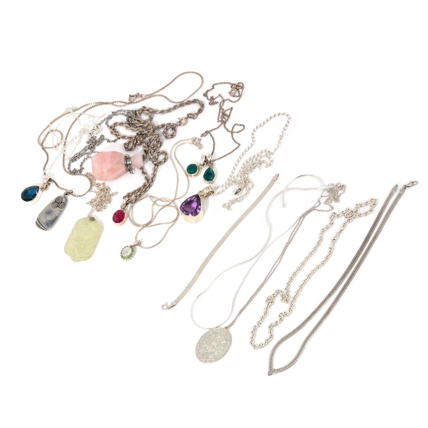 Assorted Sterling Silver Necklaces