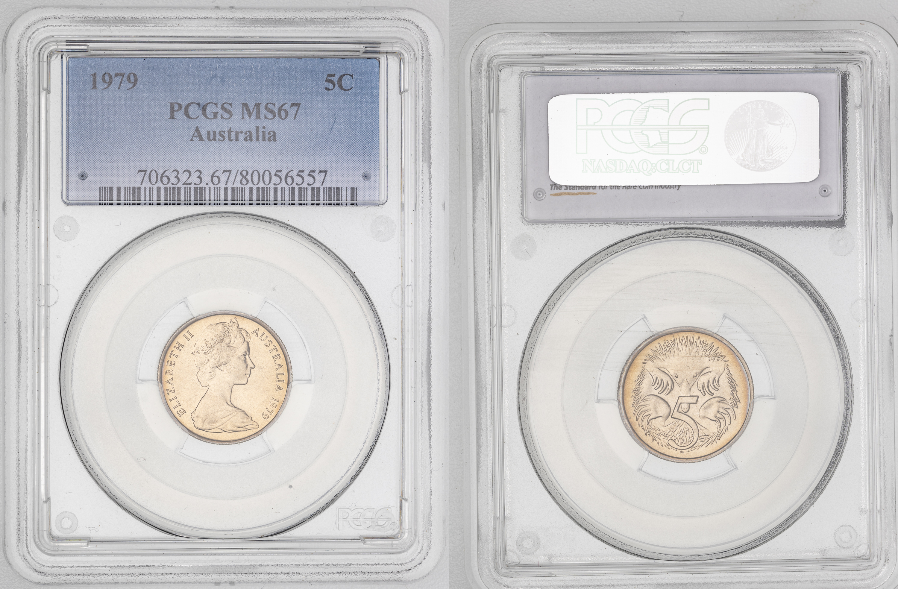 148 · Elizabeth II, Five Cent, 1979, PCGS MS67