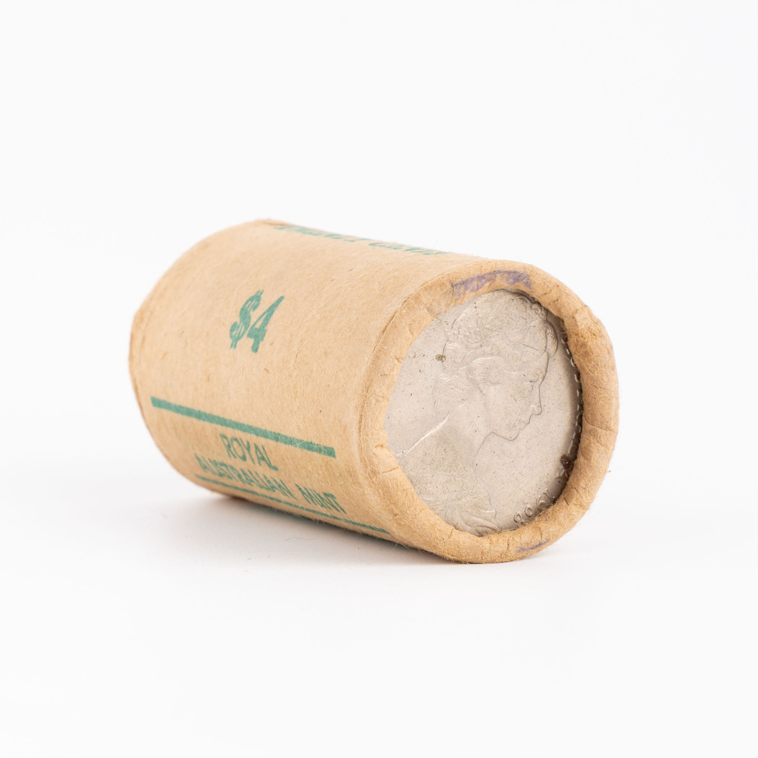 Elizabeth II, Coin Roll, Twenty Cents, 1968, UNC